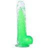ClearlyHorny Gode transparent Jelly Mut XS 12 x 3cm Vert